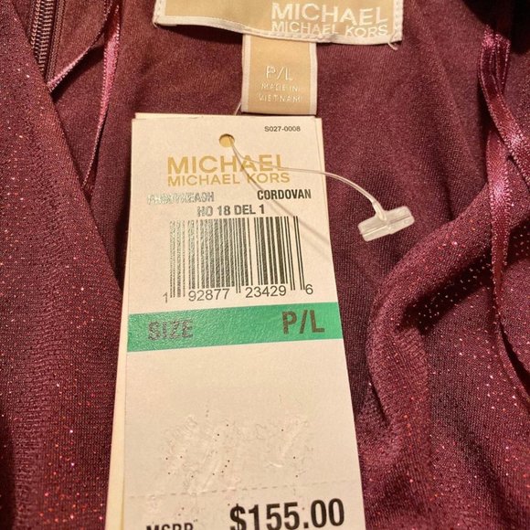 NWT Michael Kors Purple Sparkly Romper - Picture 2 of 2